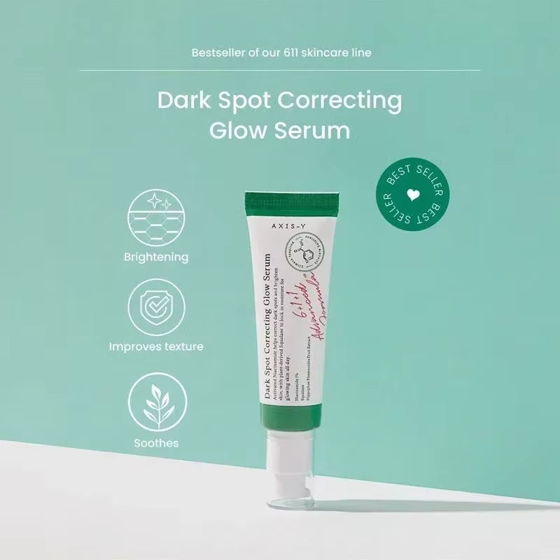 50Ml Axis-Y Dark Spot Correcting Glow Serum Effectively Improves Dull Face Moisturizing Whitening Brighten Gently Soothe Serum
